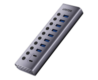 Hub USB UNITEK Hub USB-C/USB-A - 8x USB-A, 2x USB-C (ON/OFF) H1315B01-EU